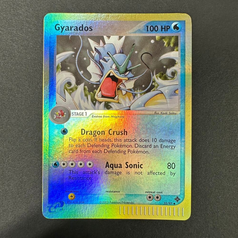 Pokemon TCG Gyarados EX Dragon 32/97 Uncommon Reverse Holo Excellent Condition